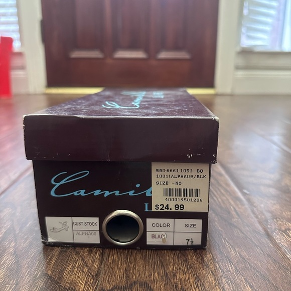 Camille La Vie Elegant Black Heels with Sparkling Accents - Picture 6 of 7